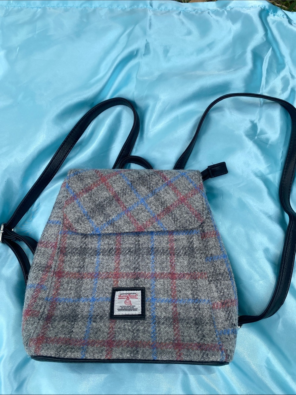 Glen Appin of Scotland Wool Plaid Mini Backpack Satchel bag
